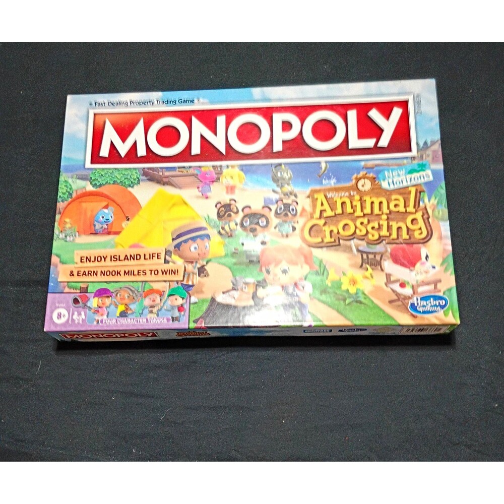 Hasbro Gaming Monopoly: Animal Crossing New Horizons Fast-Dealing Board Game 8+